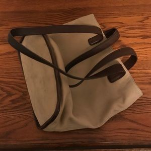 Coach large tan and brown purse